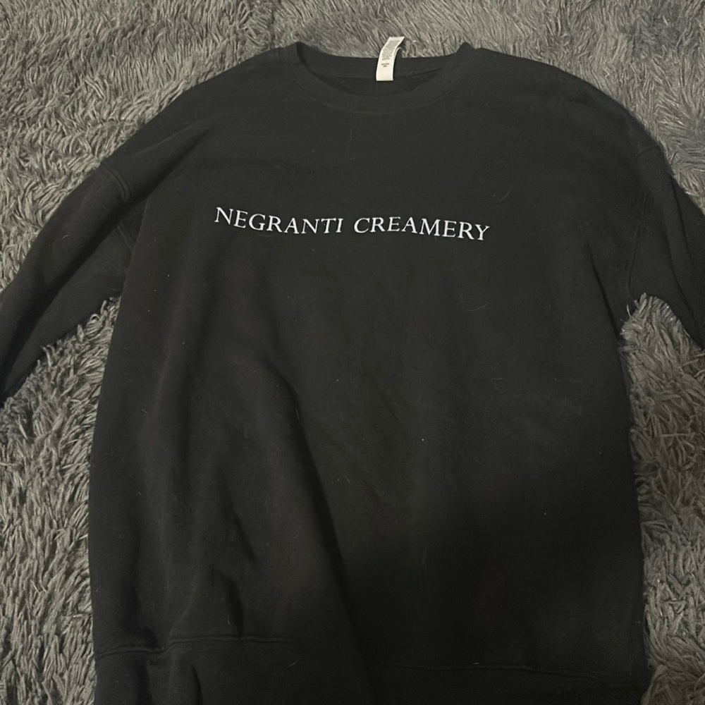 Black crewneck